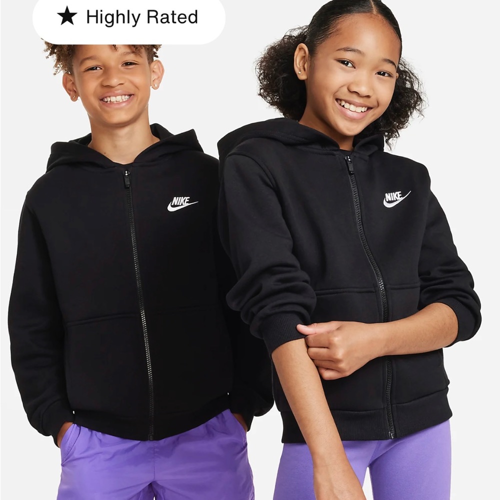 size L nike sweatshirt in kids brand new